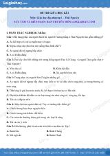 Đề thi giữa kì 2 GDĐP 6 Thái Nguyên - loigiaihay.com